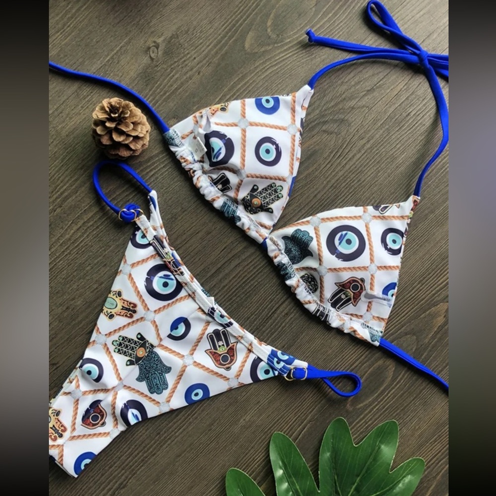 Evil Eye String Bikini - Picture 2 of 3